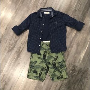 Gap Star Wars Shorts & H&M Button-Down Shirt Set